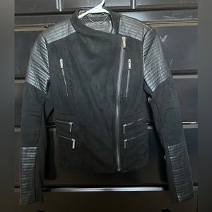 BCBGMAXAZRIA Women’s Black Moto Jacket, XXS